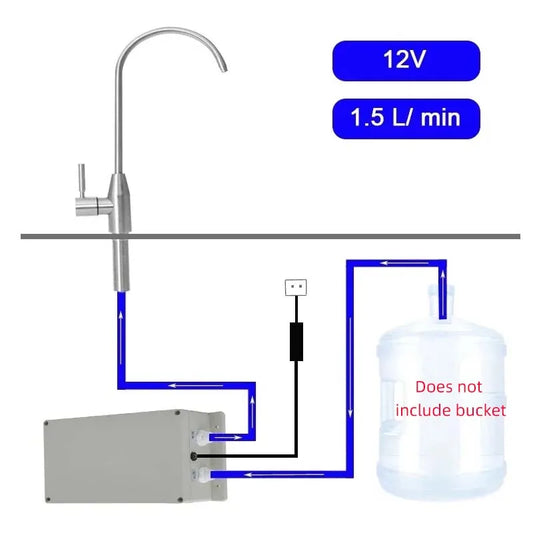 Electric Faucet Water Pump 12V 1.5L/min Faucet Automatic Suction Pump Caravan Electric kitchen Water Pump For kitchen