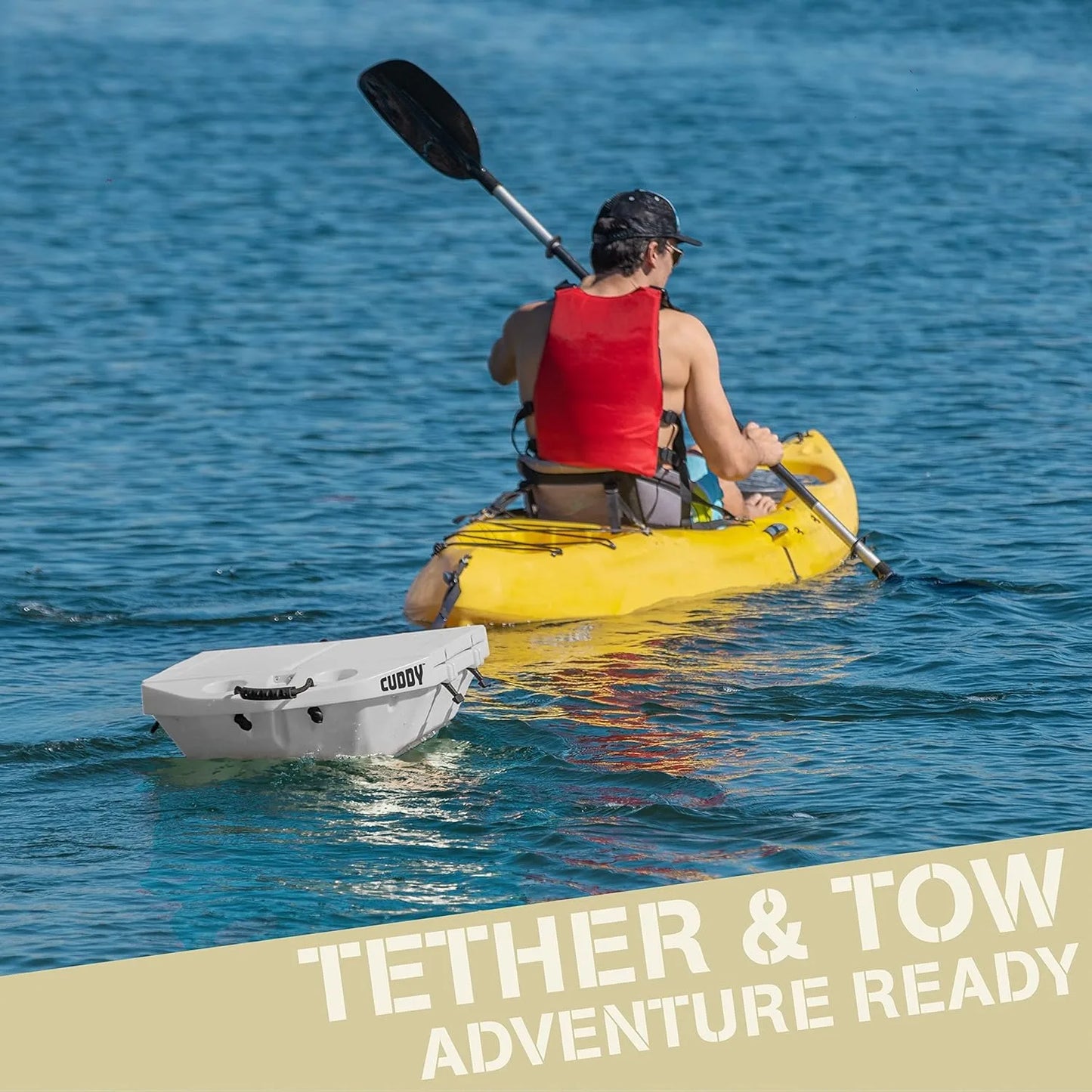 Cuddy Floating Cooler and Dry Storage Vessel – 40QT – Amphibious Hard Shell Design - Multiple Color Options