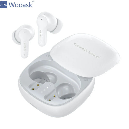 Wooask M3 Smart Instant Voice Translator Earbuds AI Voice Offline Translation Earphone 144 Languages for Travel Business
