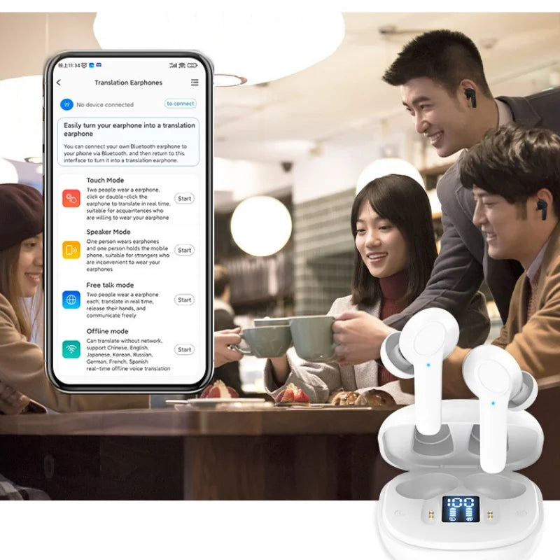 Simultaneous Translation Earphones for Business English Real time Translation Learning Foreign Languages Translation Earphones