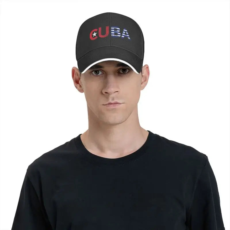 Custom Cuba Baseball Cap Women Men Breathable Cuban Flag Dad Hat Streetwear