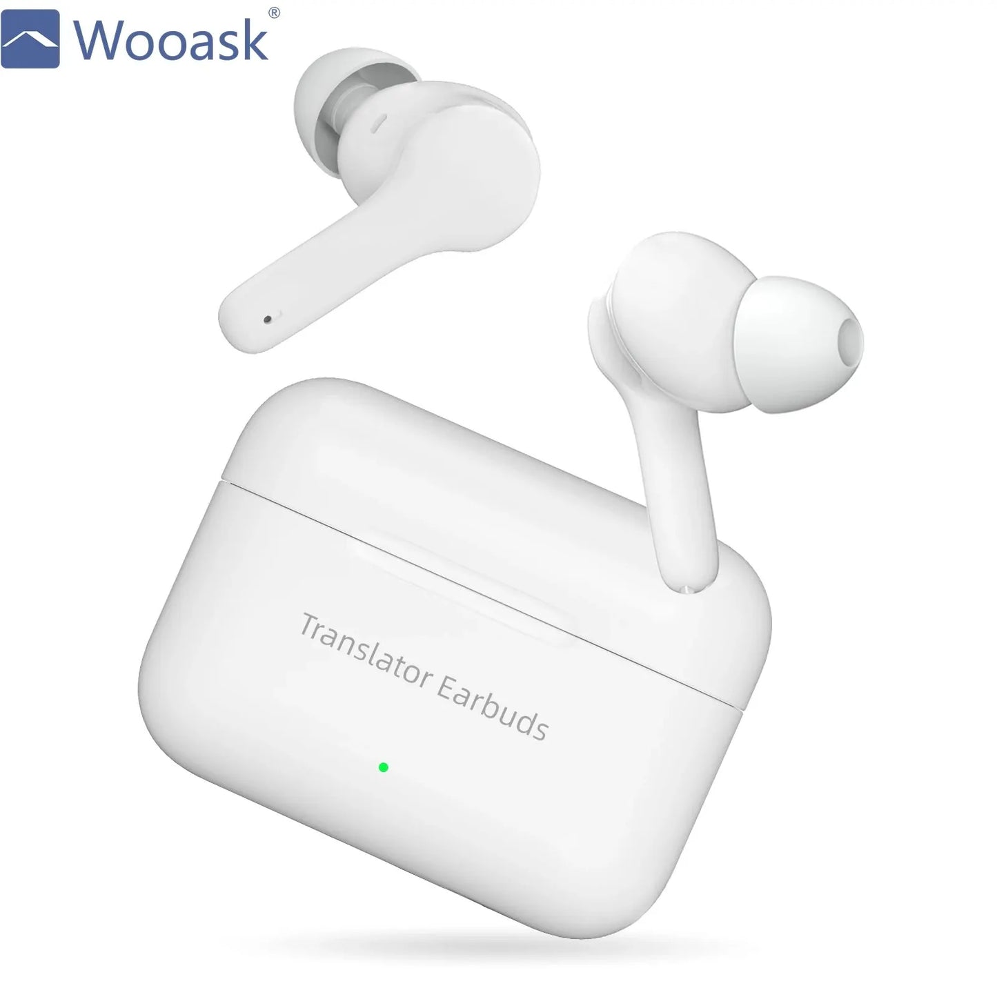 Wooask M6 Instant Voice Offline Translator Earbuds Real-time Language Translation Device Wireless Bluetooth Headset for Travel