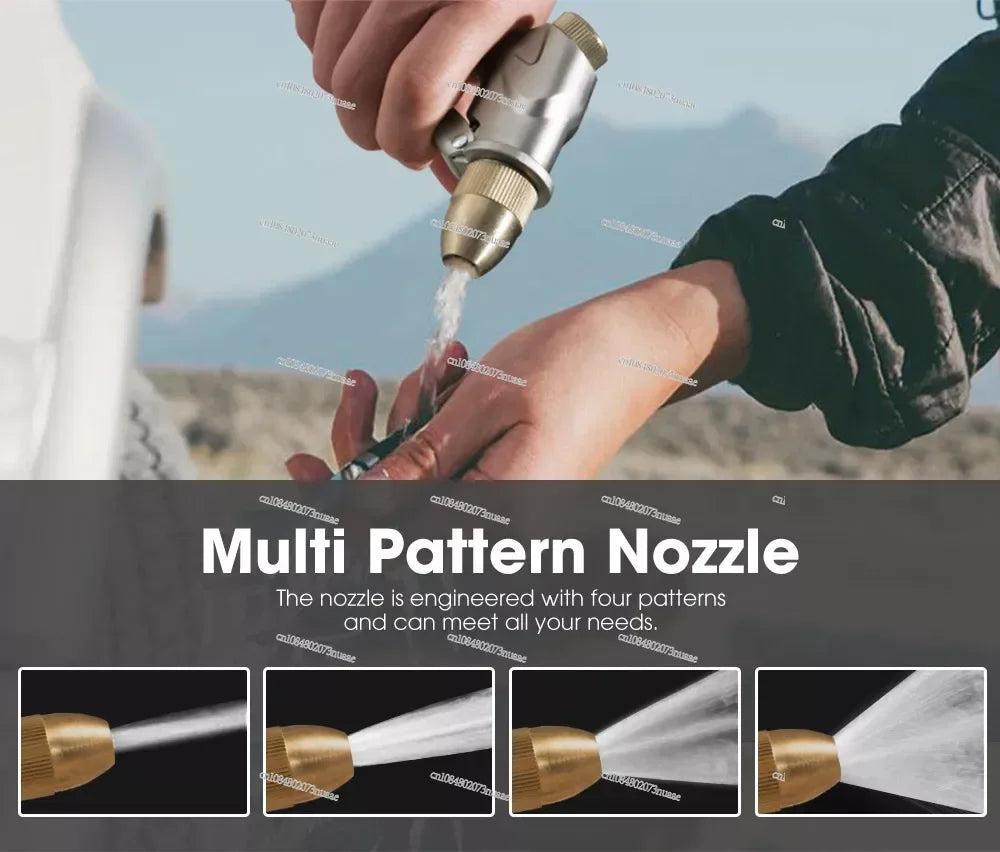 Aluminum 30L Car Roof Pressurized Camping Water Tank for Camping Shower Water Storage