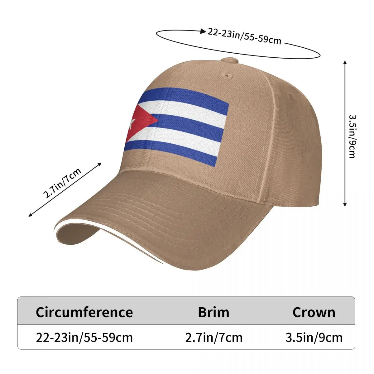 Cuban flag of Cuba Baseball Cap Military Tactical Cap Brand Man Caps Golf Hat Man Luxury Hat For Women Men'S