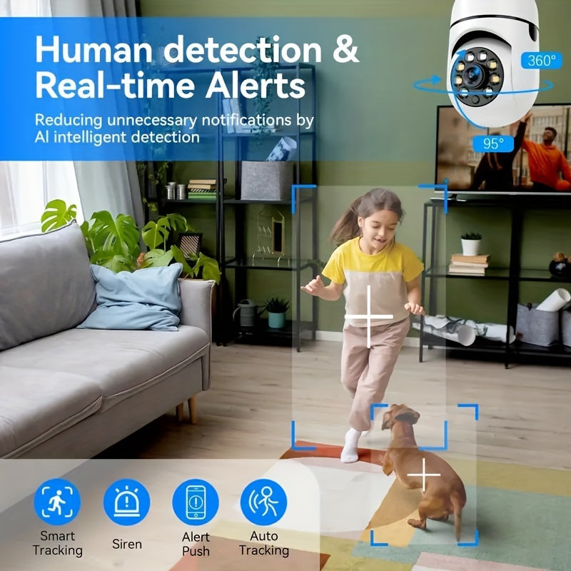 New HD 1080P 2.4Ghz Wifi E27 Light Bulb IP Camera Smart Home Security Video Surveillance Network