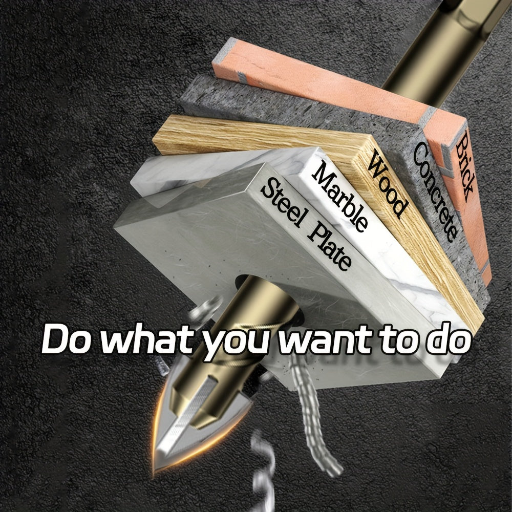 7pcs/set Multi-purpose High-hardness Tungsten Steel Alloy Four-edged Cross-hexagonal