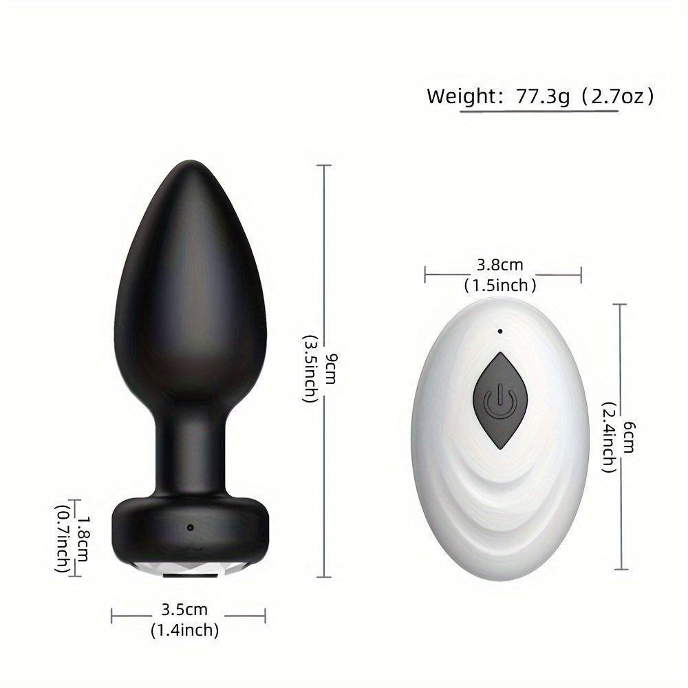 Anal Vibrator with Wireless Remote Control: Adult Sex Toy for Men and Women - Prostate and Vagina Stimulator - Dildo Anal Plug - Silicone Erotic Massager - USB Charging - Lithium Battery
