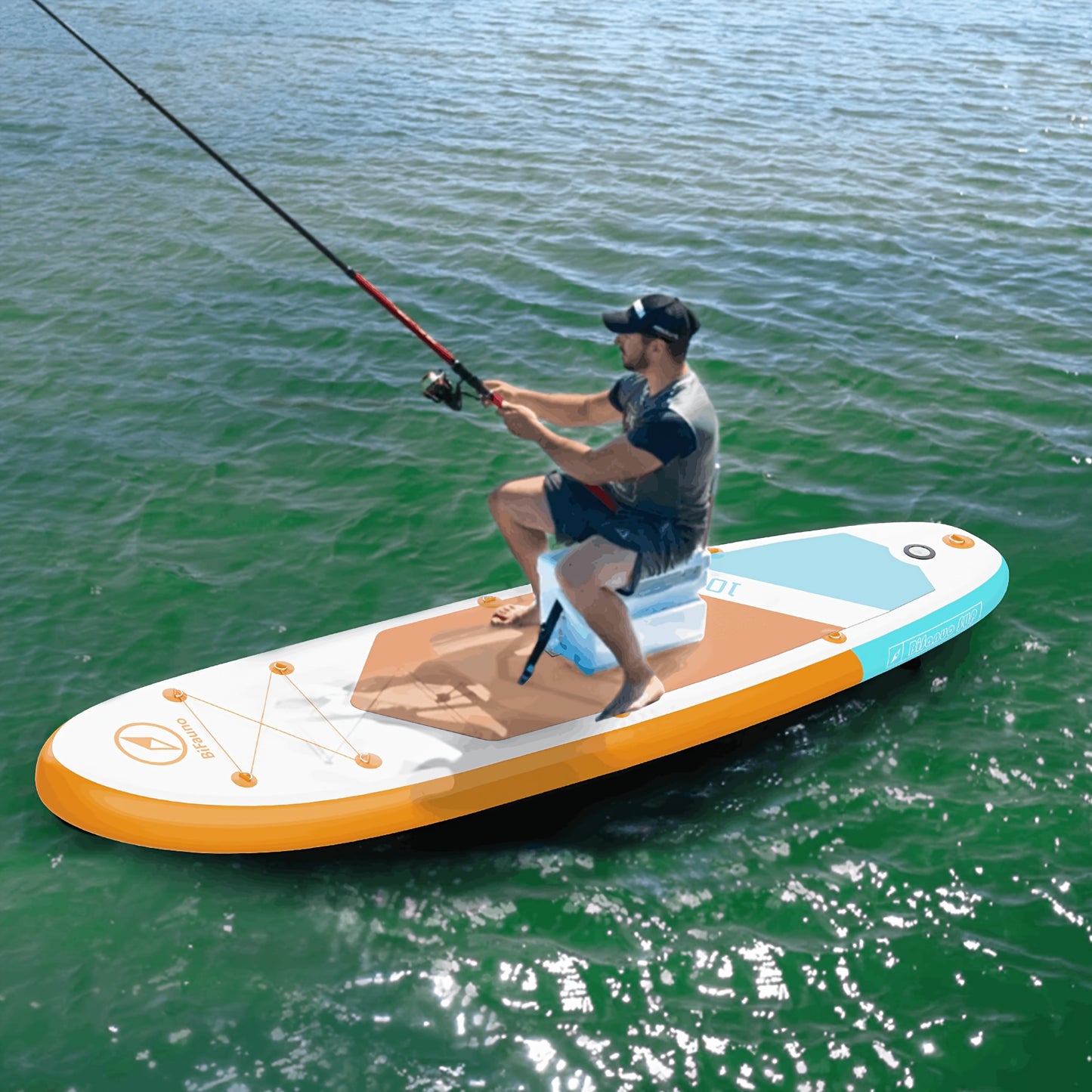 Inflatable Stand Up Paddle Board With SUP Accessories, Anti-Slip EVA Deck, Inflatable Paddle Boards For Adults & Youth Of All Skill Levels