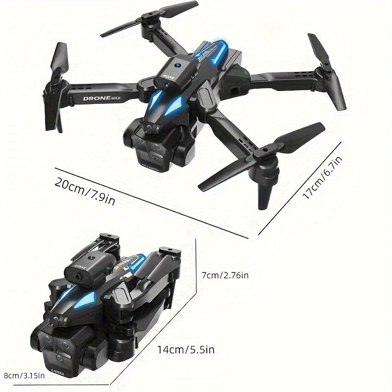 C10 Drone With Aerial Camera Three, 360° Infrared Obstacle Avoidance, Remote Control Boys And Girls Gifts, Outdoor Games