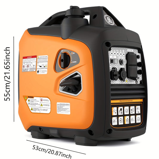 Efurden 2500W Portable Outdoor Generator With Two 120V AC Sockets And USB Interface, Suitable For Camping, Picnicking, RV, Home Emergency, Compliant With CARB Standards, Lightweight, Outdoor Best-selling Products