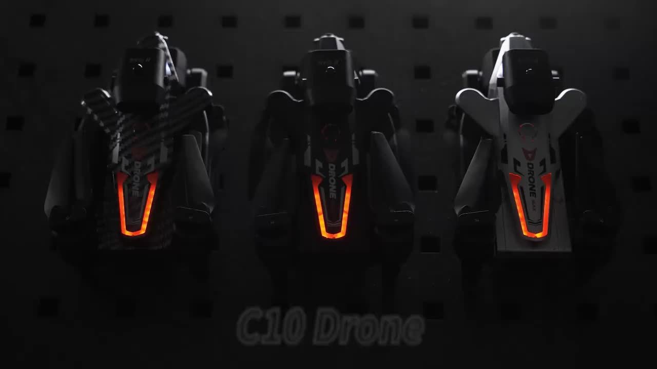 C10 Drone With Aerial Camera Three, 360° Infrared Obstacle Avoidance, Remote Control Boys And Girls Gifts, Outdoor Games