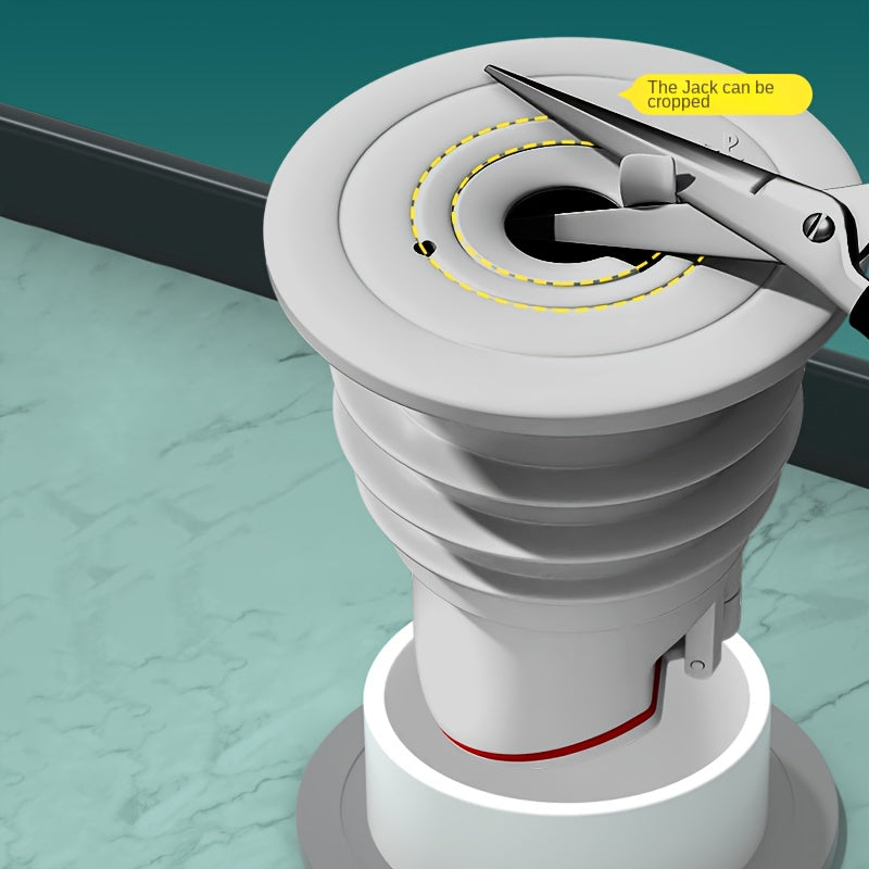 1pc Premium Anti-Backflow Odor Blocker - Advanced Sewer & Sink Protector - Universal Fit with Silicone Sealing Ring & Drain Plug