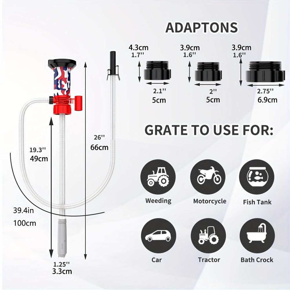 S&L-Winyer Fuel Wizard Automatic Transfer Pump - Effortless, Portable & Smart Auto On/Off - Hassle-Free AA Battery Power (Battery Not Included)