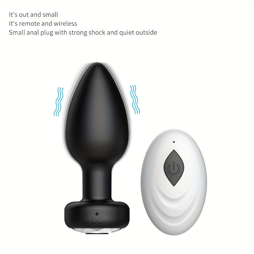 Anal Vibrator with Wireless Remote Control: Adult Sex Toy for Men and Women - Prostate and Vagina Stimulator - Dildo Anal Plug - Silicone Erotic Massager - USB Charging - Lithium Battery