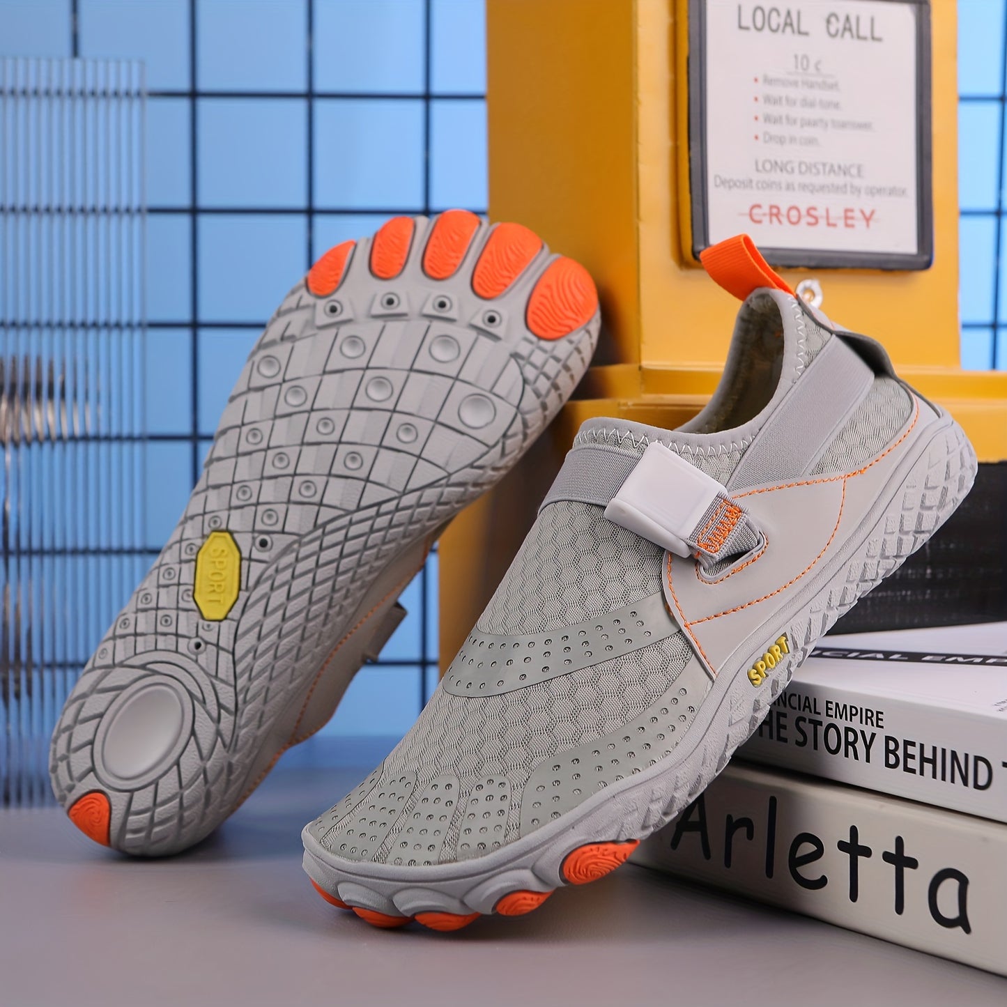 Mens Bare Water Shoes - Ultra-Breathable, Ultra-Quick Drying, Anti-Slip Sole - Ideal for Summer Beach Adventures, Pool Swimming, Outdoor Excursions