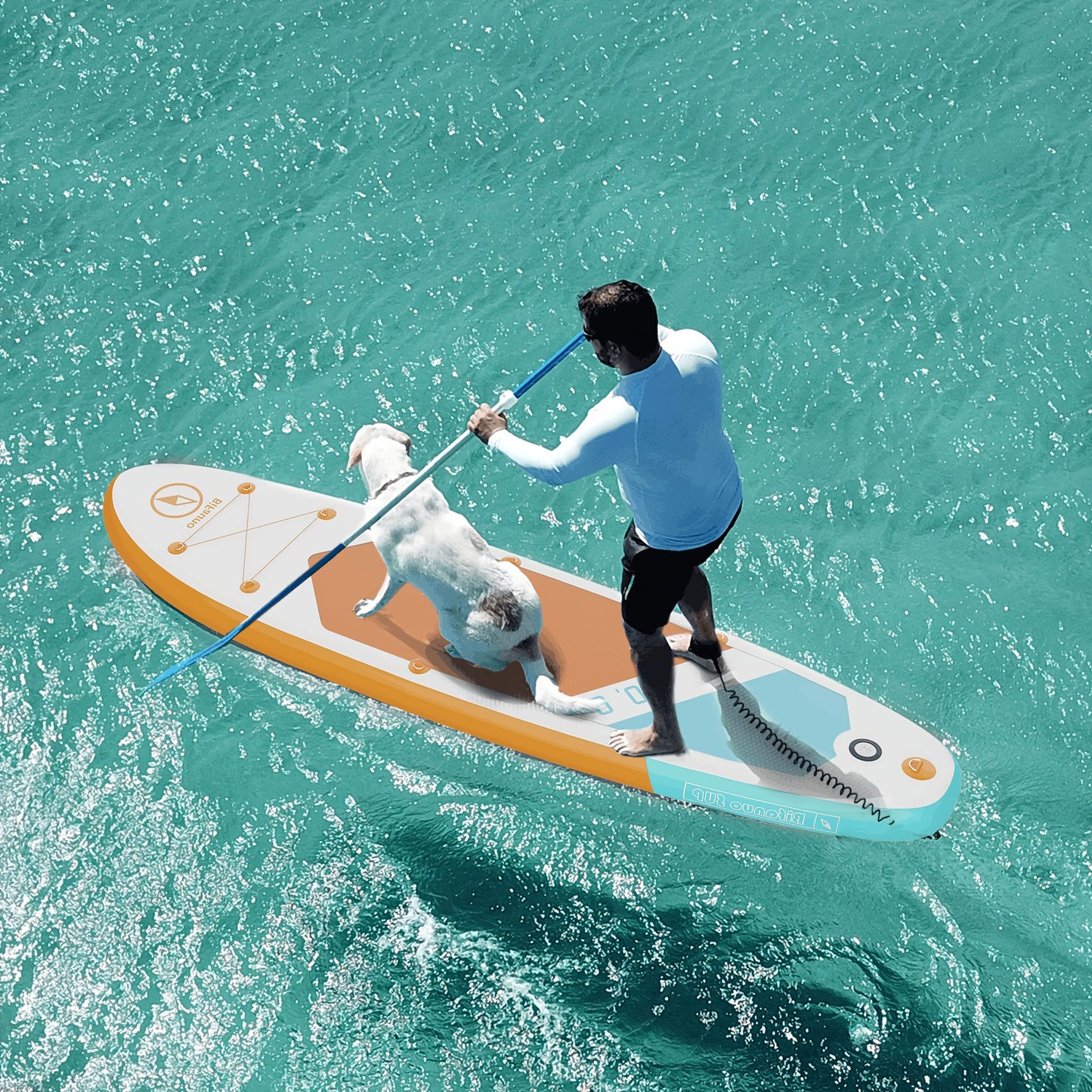 Inflatable Stand Up Paddle Board With SUP Accessories, Anti-Slip EVA Deck, Inflatable Paddle Boards For Adults & Youth Of All Skill Levels