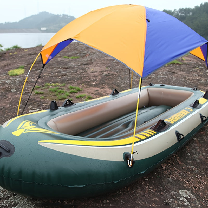 Premium Waterproof Boat Sunshade Tent - Durable & Quick-Inflate for Fishing, Inflatable & Rubber Boats - Ultimate UV & Rain Protection for Exciting Water Adventures