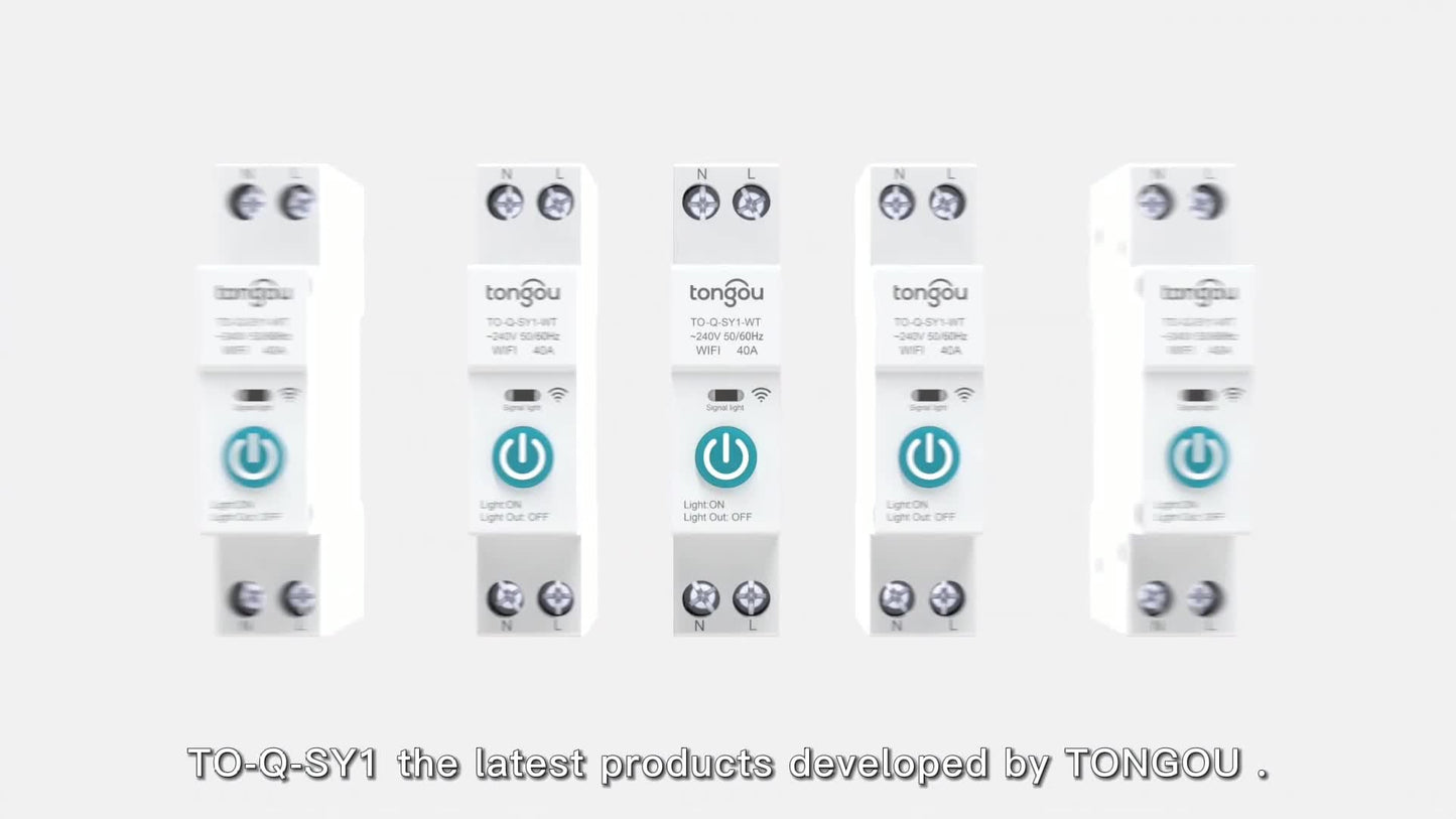 1pc TUYA WiFi Smart Home Switch Breaker - Wireless Remote & App Control, Energy Metering, Timer & Countdown - Effortless Automation for Your Smart Life with TUYA Integration