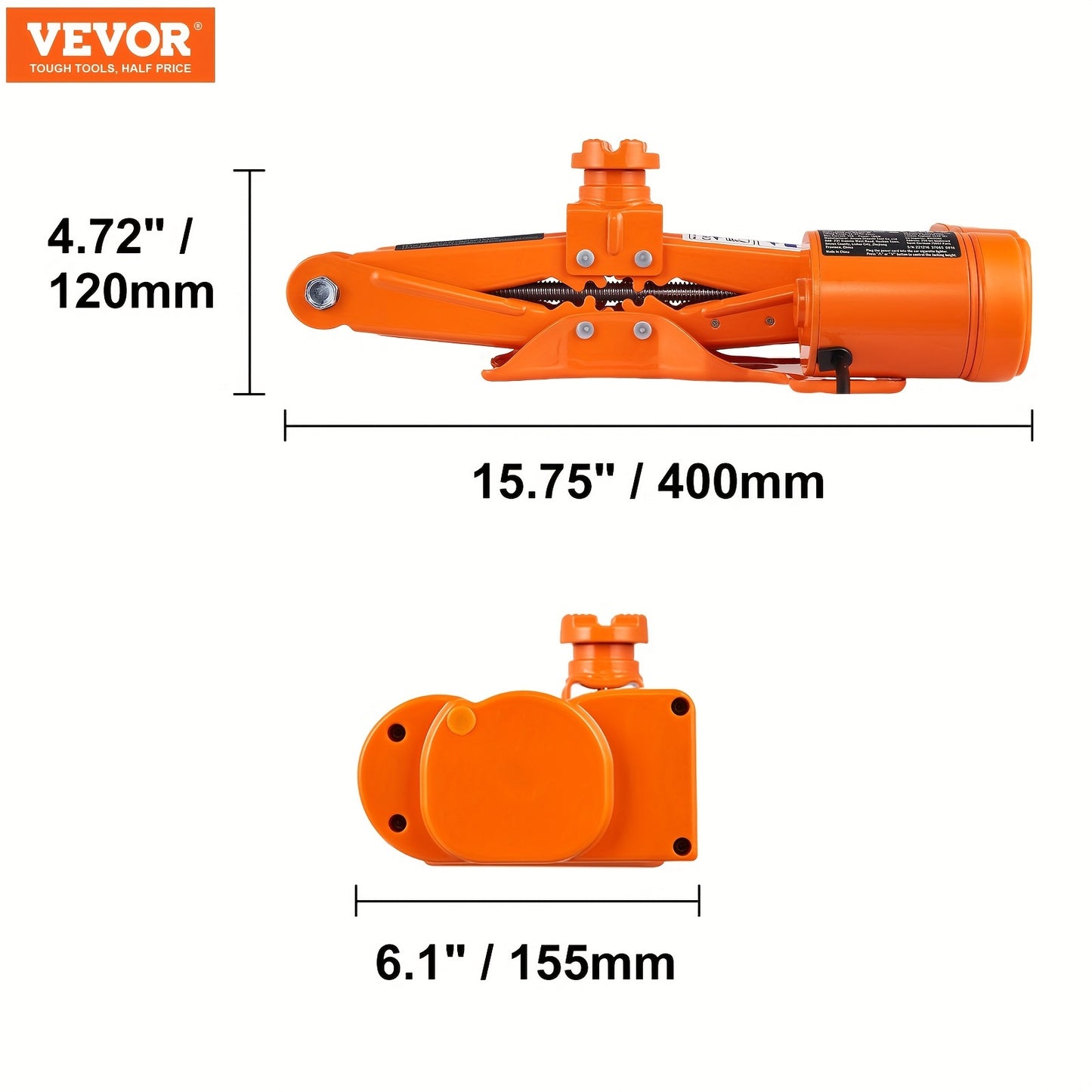 3 Ton Electric Car Jack - Rapid Lifting Scissor Design - Powerful SUV & Sedan Repair Tool - Effortless, Safe Operation