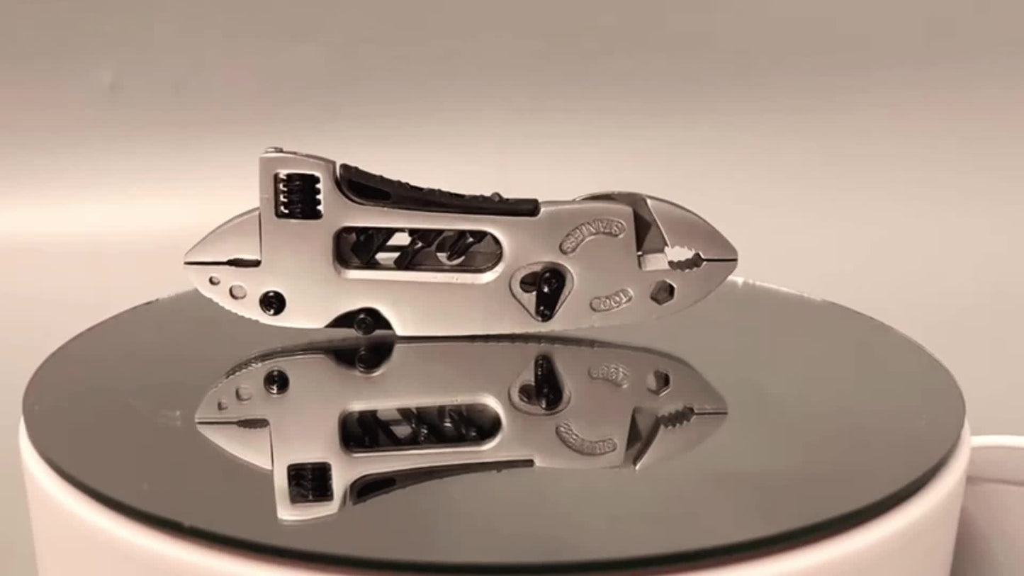 1pc Outdoor Multi-Purpose Tool Pliers, Mini Multi-Purpose Pliers Tool Kit, Stainless Steel Multi-Purpose Tool Pliers, Adjustable Pocket Pliers, Multi-Tool Lightweight Folding Tool, With S2 Batch Head